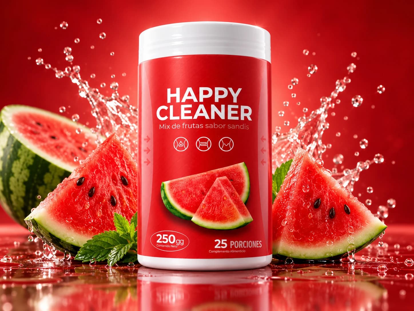 Happy Cleaner Detox 250 g sabor sandía