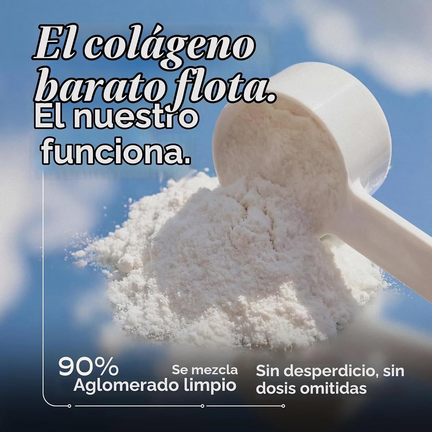 Presentación del polvo de Multi Collagen